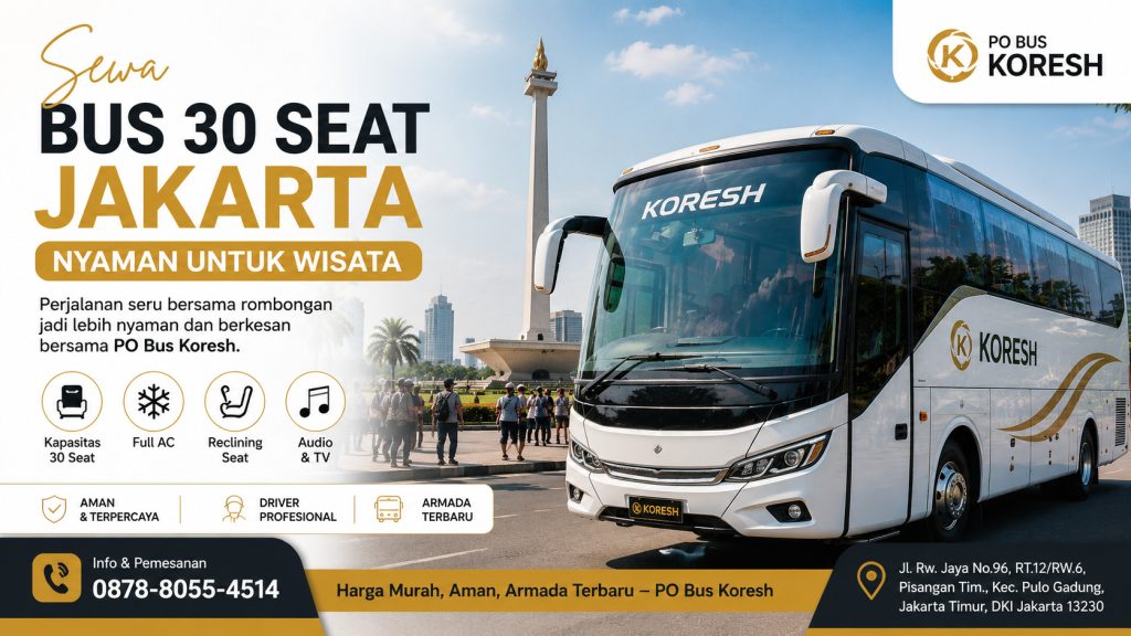 sewa bus 30 seat